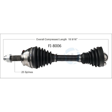 Surtrack Axle Cv Axle Shaft, Fi-8006 FI-8006